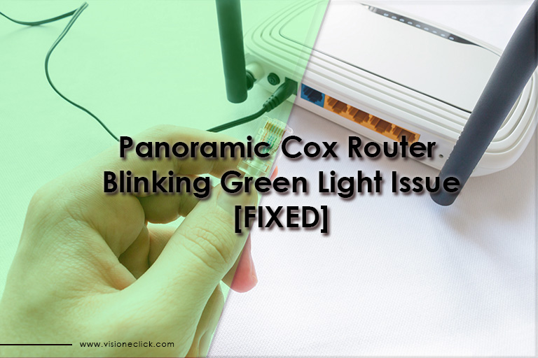 cox panoramic router blinking green light issue
