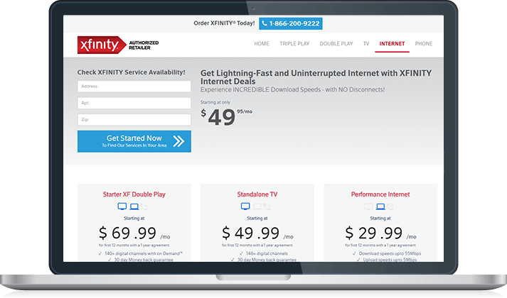 xfinity internet packages